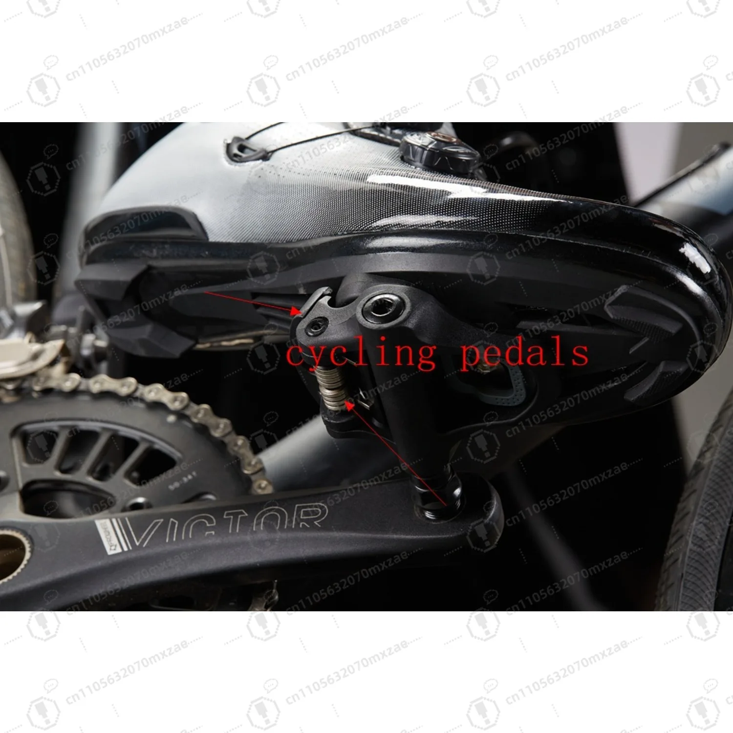 Fahrradpedale mit automatischer Verriegelung, Stollen, Rennradpedal 550 R7000, mit sicherem Schloss