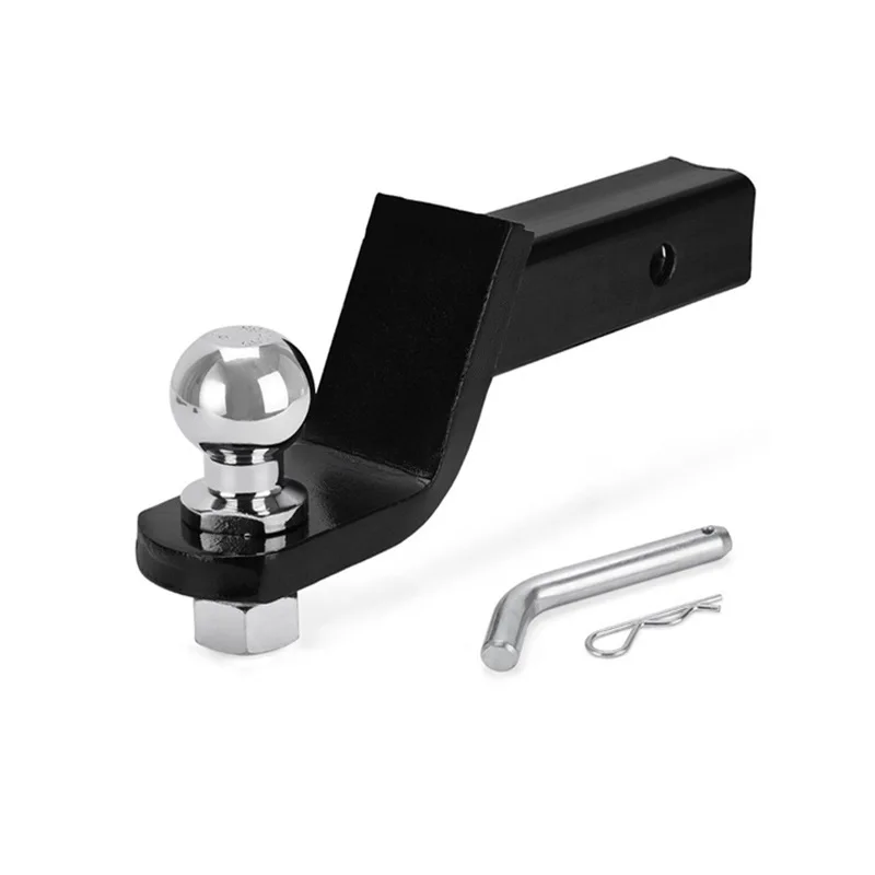 Trailer Hitch Mount with 2 inch Ball and Pin - Fits 2 inch Square Receiver 2 inch Drop 6000 lbs Capacity Trailer Accessories