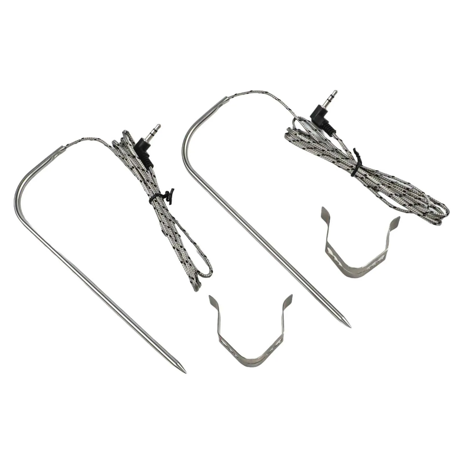 

С зажимами, щупы для мяса, измерение температуры для жарки, гриль для барбекю, немецкий датчик сопротивления для гриля-барбекю