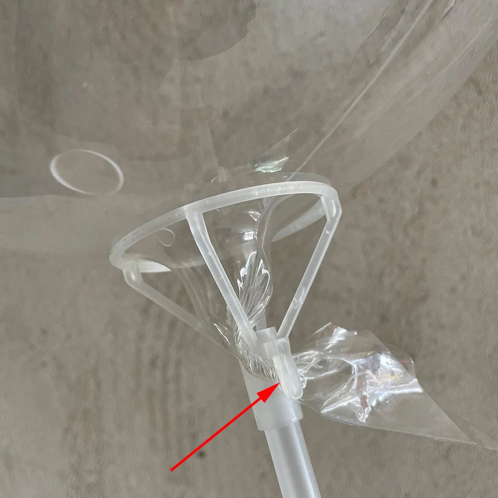 10-20 pcs Bobo Balloons Accessories Big Cups Bubble Balloons Transparent Giant Foil Ballons Tool Clear Cups Holder No Stick Cups