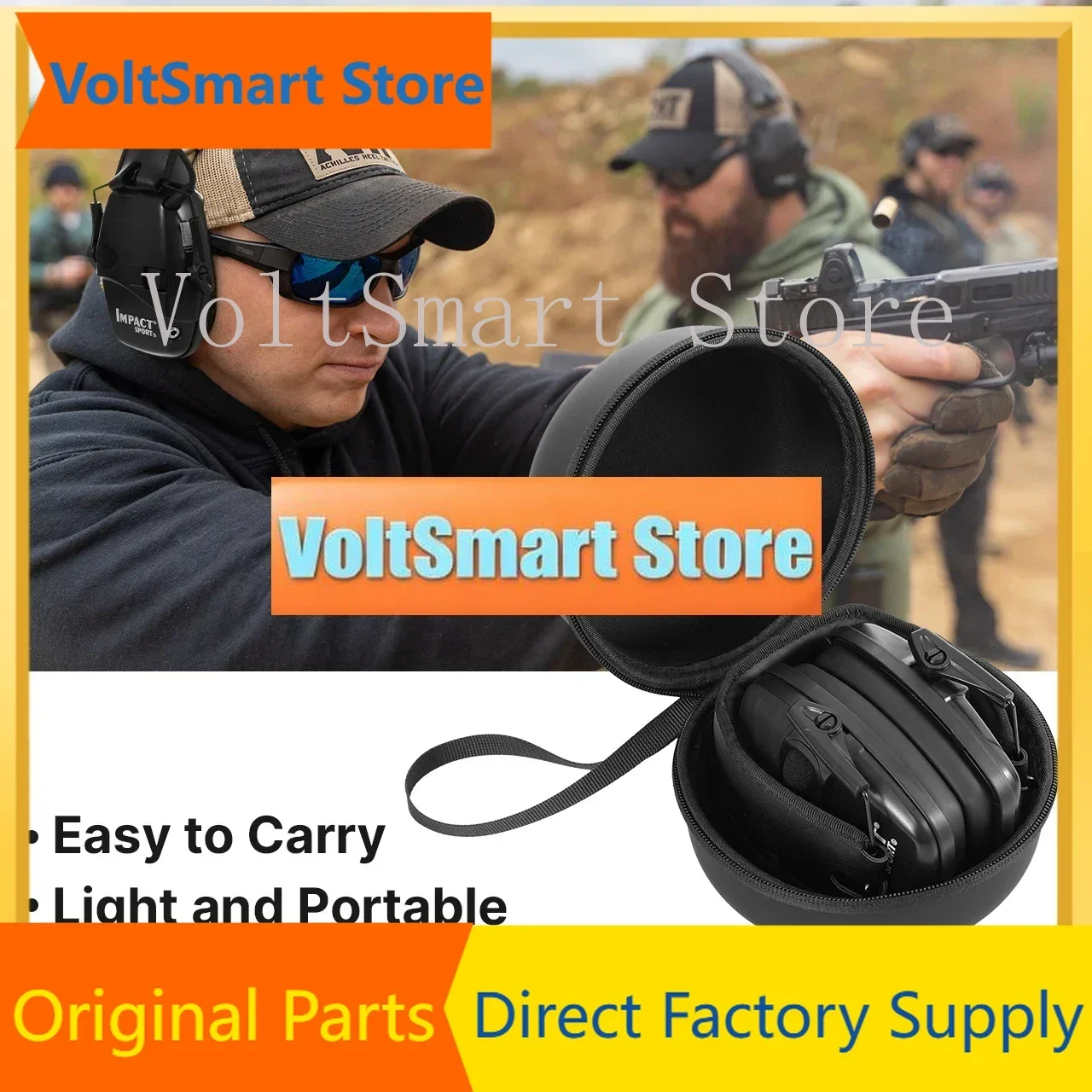 VoltSNEW Outdoor Electronic damper sports shooting Earmuff   impact  Anti-noise Headset for howard leight