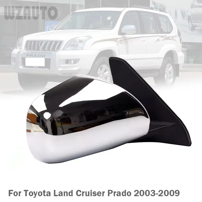 Car Exterior Door Wing Rear View Side Mirror For Toyota Prado LC120 GRJ120 2700 4000 2003 2004 2005 2006 2007 2008 2009 5PINS