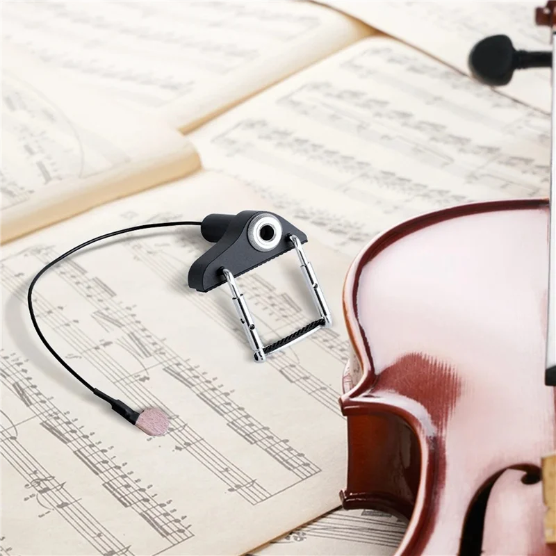 A86G-Violin Pickup Electronic Organ Pickup Instant Authentic Acoustic Sound Musical Instrument Pickup Portable Viola Pickup