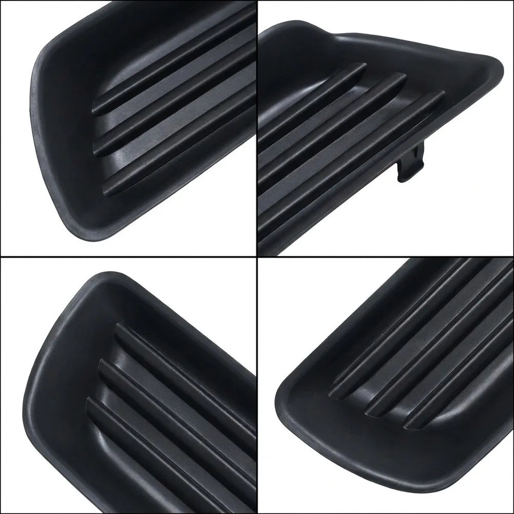 Black Fog Light Insert Bezel for Toyota For Camry 2007 to 2009 LE Base Trim No Hole Plastic Design 52128-06050 52127-06050
