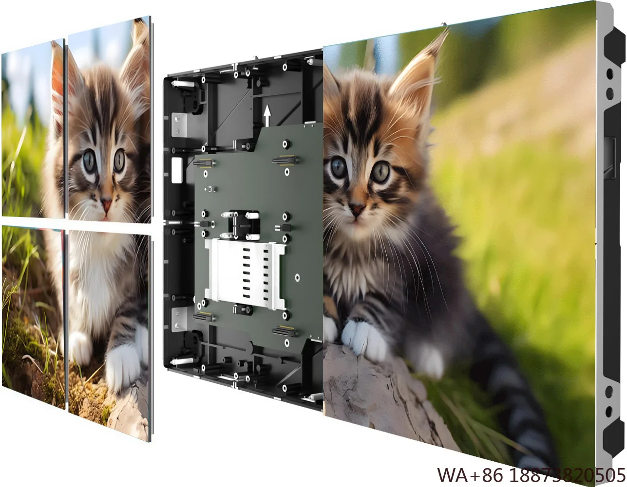 LED Display High Brightness P1.875 Screen for Conference Room Indoor Digital Signage Advertising HD Video Wall Mall Use