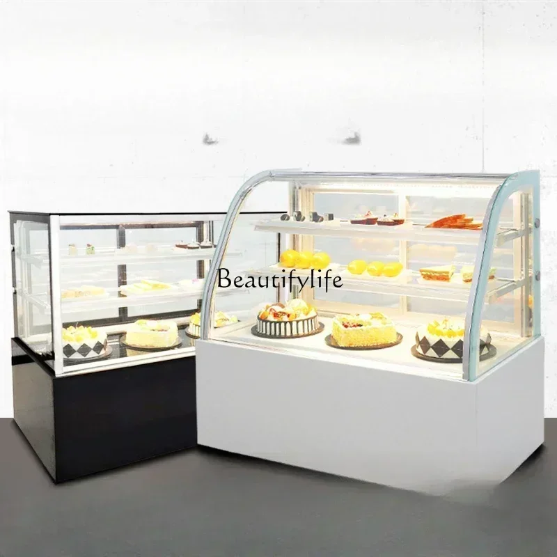 Cake Counter Refrigerated Display Commercial Bread Dessert Cooked Fruit West Point Cold Fresh Cabinet
