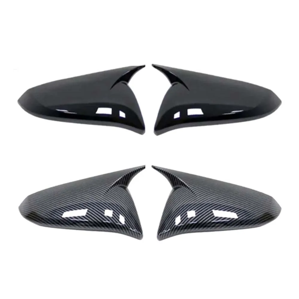 

Обновление автомобиля, глянцевая черная крышка зеркала из углеродного волокна для Toyota Venza 2022, аксессуары для заднего вида автомобиля, декоративные наклейки