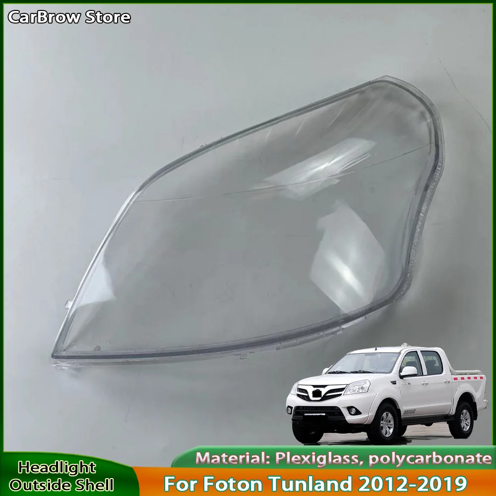 

Headlamp Lamp Shell Mask Lampshade Lens For Foton Tunland 2012 2013 2014 2015 2016 2017 2018 2019 Front Headlight Cover