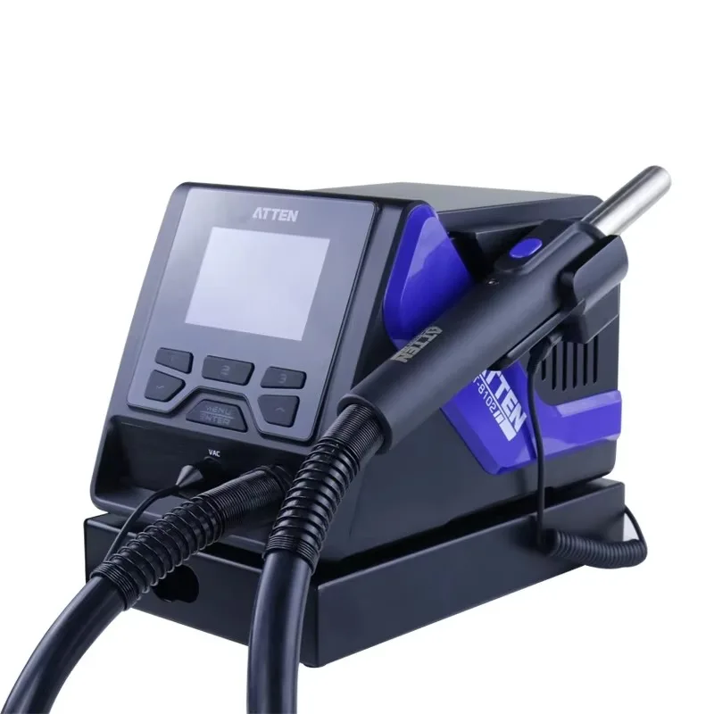 ATTEN GT-8102 1000W Intelligent High Power Hot Air Rework Station With Vacuum Suction Pen Desoldering Hot Air G un Welding Tool