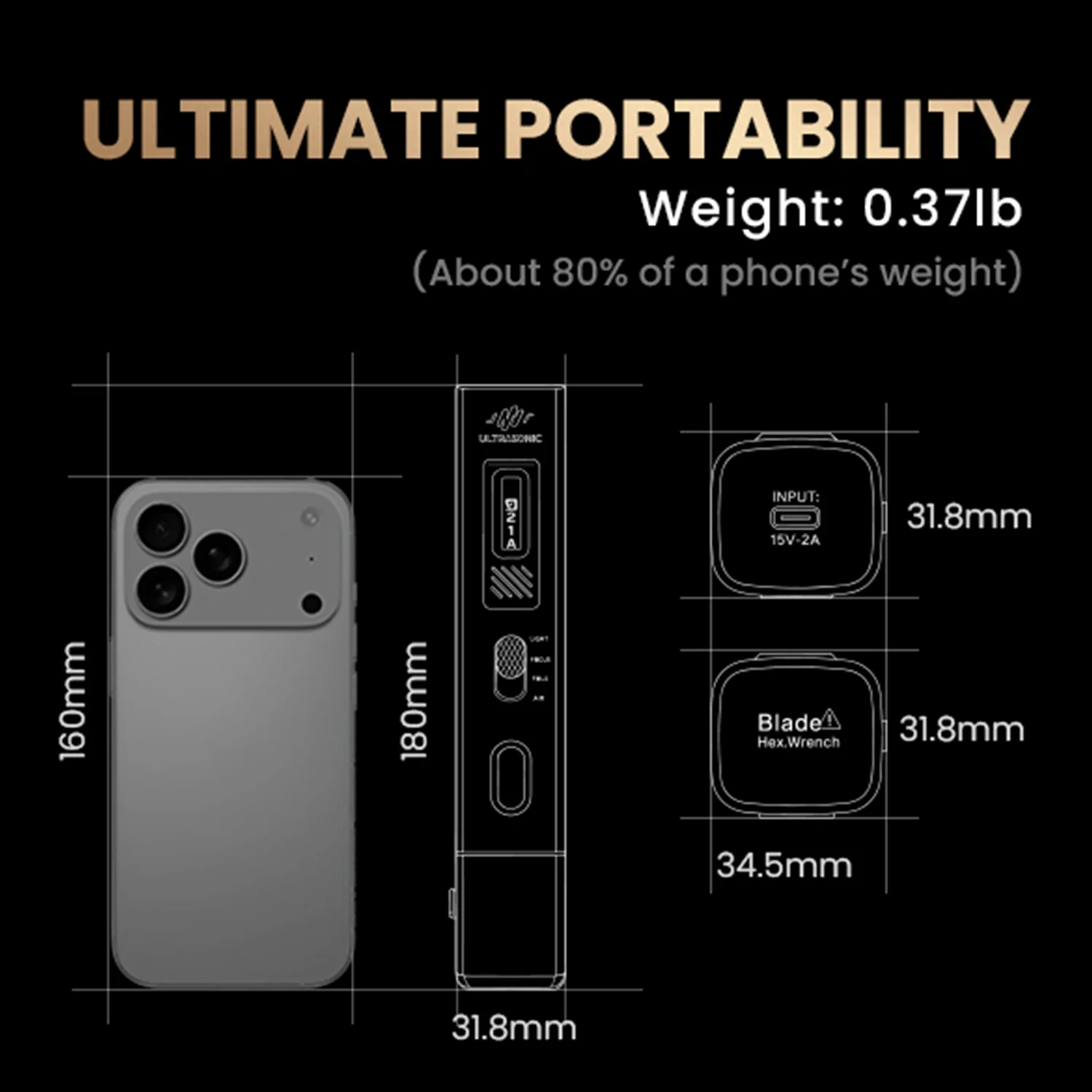 Jakemy JM-Y10 PRO Ultrasonic Cutting Knife Overheat Protection DIY Electric Cutting Carving Grinding Tool Suitable Model Board