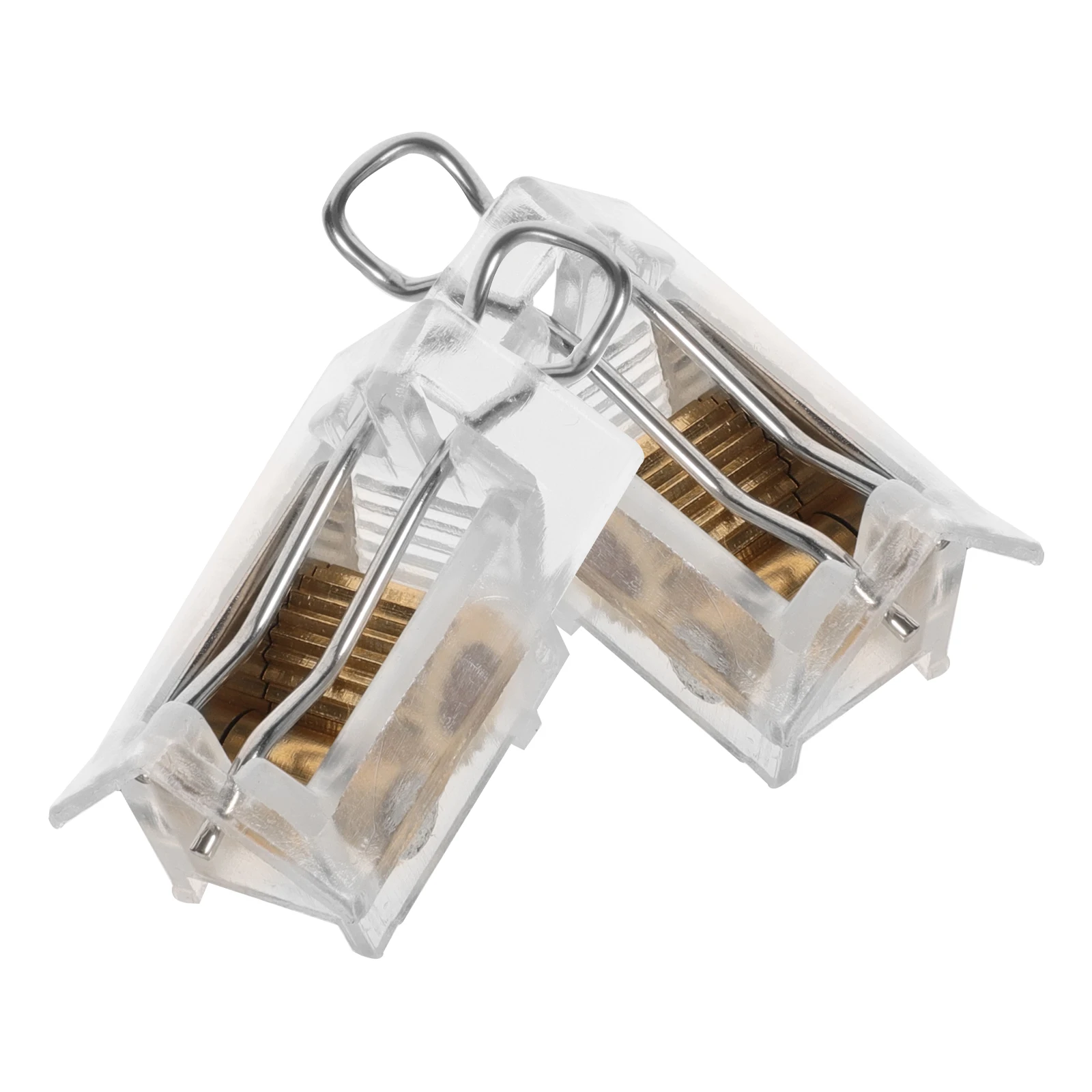 

2 Sets Blind Locks ABS Metal Durable Design Easy Installation Suitable for Various Window Treatments Providing Safety