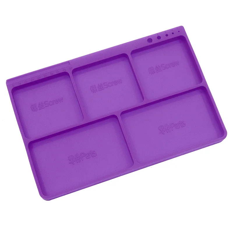 Silicone Tray Parts Tool Stand Non-Slip Organizer  for RC Car Truck Hardware Screws Small Accessories