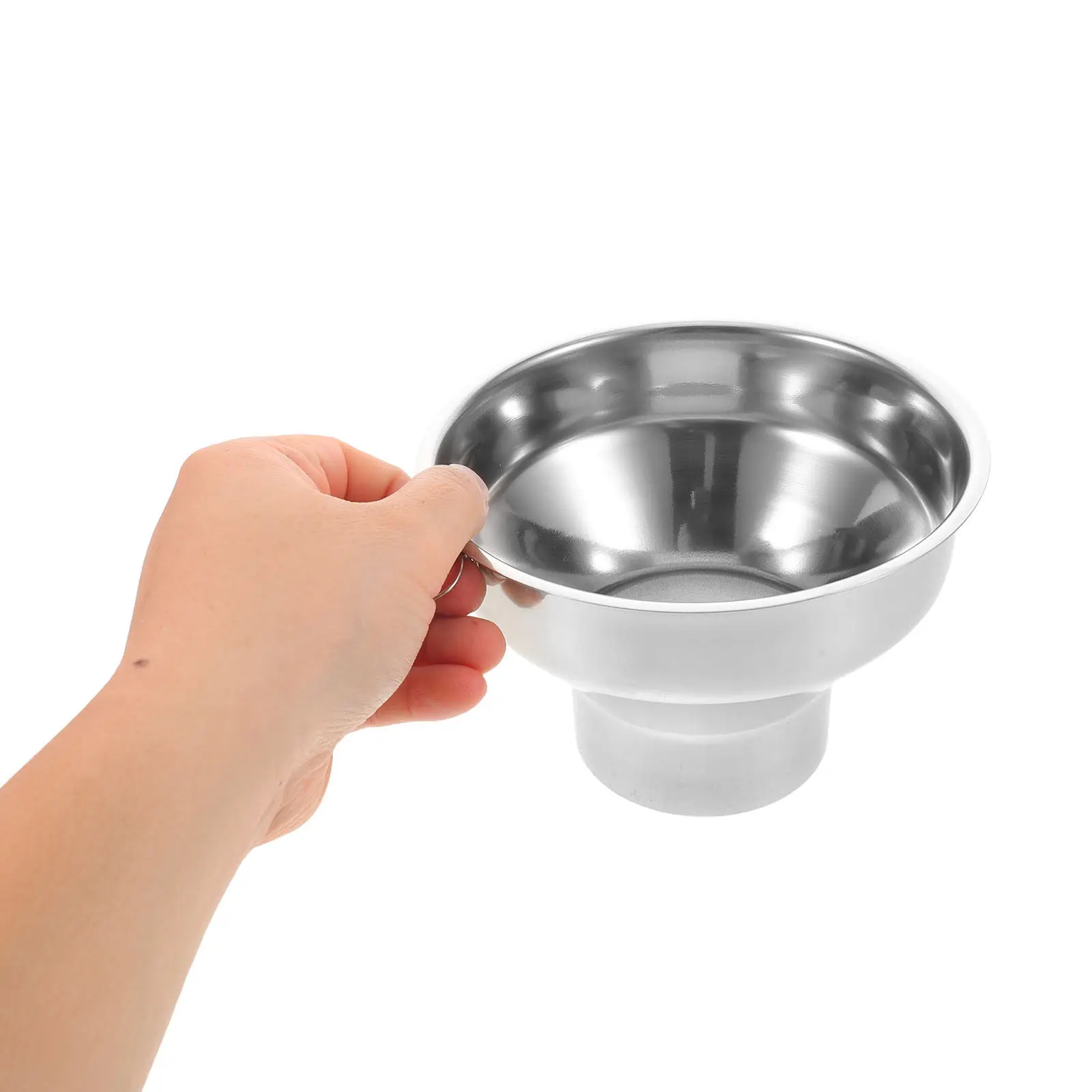 Stainless Steel Wide Mouth Commercial Flour Funnel Large Diameter Heavy Duty Kitchen Funnel for Flour Mills Mixers Bakeries