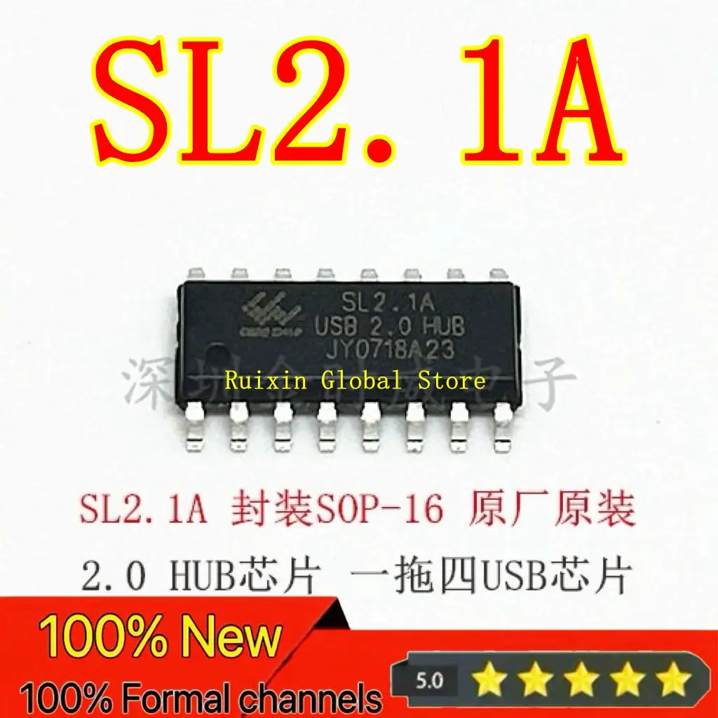 【10PCS】Original stock SL2.1A 2.0HUB chip package SOP16 one to four USB controller chip