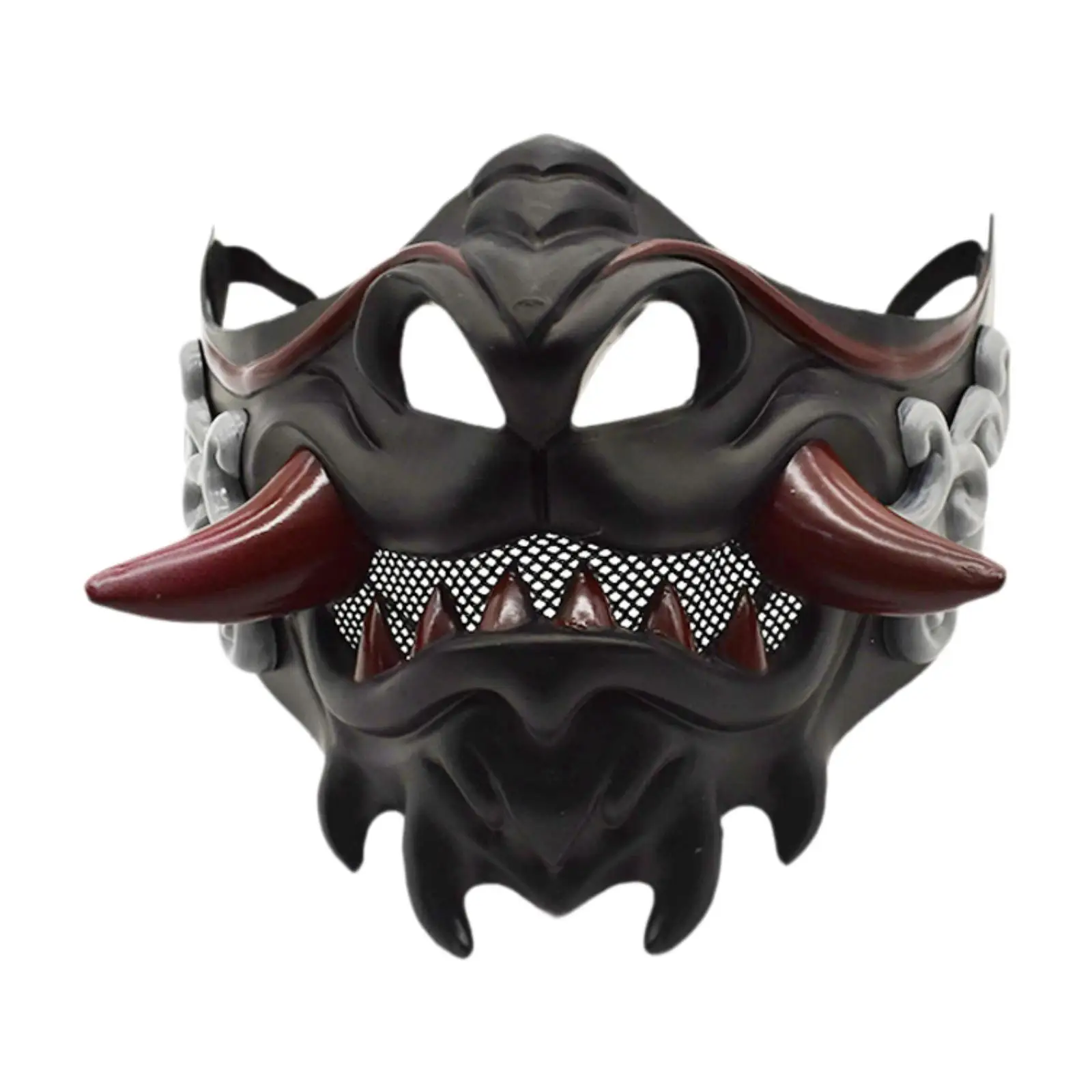 Samurai Mask Novelty Scary Costume Accessories for Stage Performance Halloween