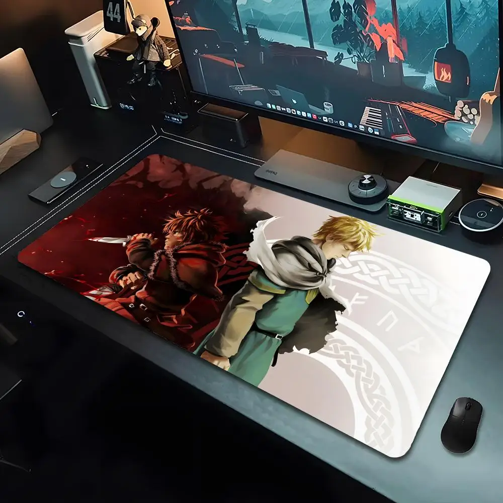 

fashing V-vinland S-saga Mouse Pad Mousepad Large Gaming LockEdge Thickened Computer Keyboard Table Desk Mat