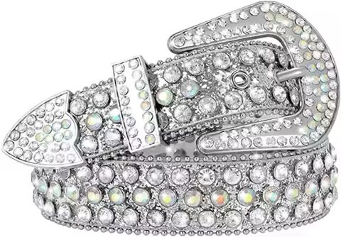 Fashion BB Simon Shiny Diamond Belt for Women And Men with Bling Rhinestones Black Blue White Multicolour Birthday Gift Idea