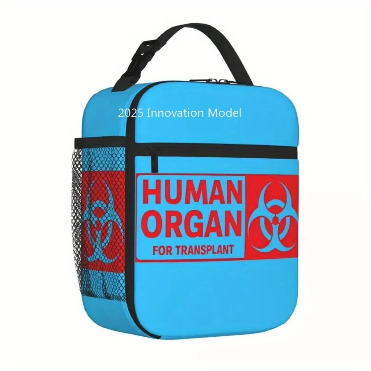 Red Human Organ for Transplant Insulated Lunch Bag Cooler Bag Meal Container Large Tote Lunch Box Food Storage Bags