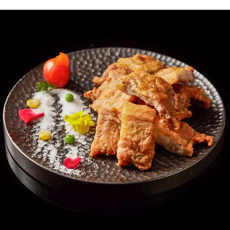 Ceramic Dinner Plate Round Speciality Tableware Sushi Dishes 10 Inch Fruit Dessert Trays Household Restaurant Pasta Steak Plates