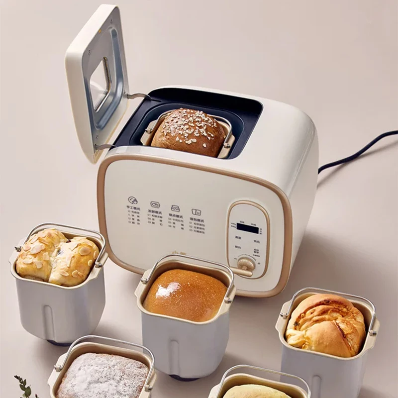 Picture 4: Compact Automatic Home Bread Maker Kneads, Proofs, and Bakes Steamed Buns—Multifunctional Breakfast Machine