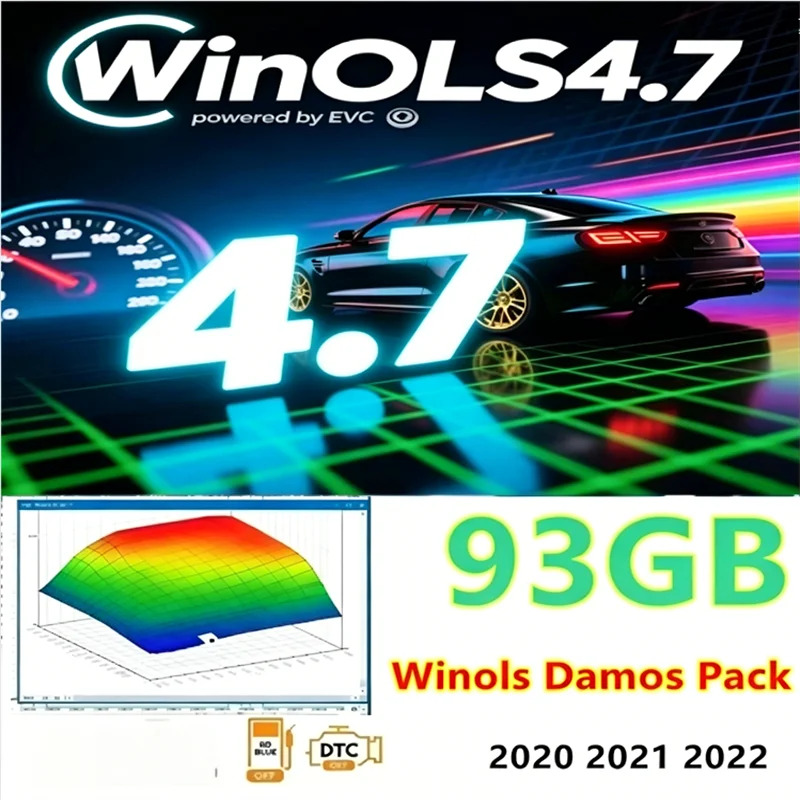 New WinOLS 4.7 Auto Repair Software with 93GB Damos Files ECM Titanium 26100 Imm Service Tool V1.2 And Installation Video Guide