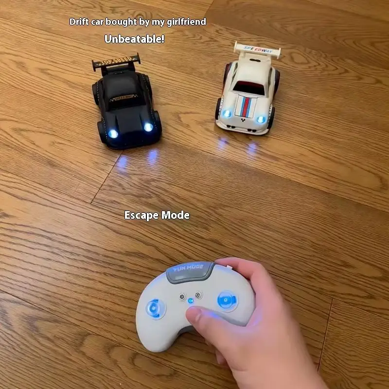 New 2.4G intelligent sensor follows cool lighting effects remote control 360 ° drift toy car children's holiday gift
