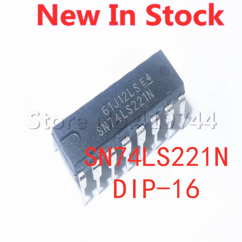 5PCS/LOT 74LS221 SN74LS221N HD74LS221P DIP-16 Multivibrator In Stock NEW original IC