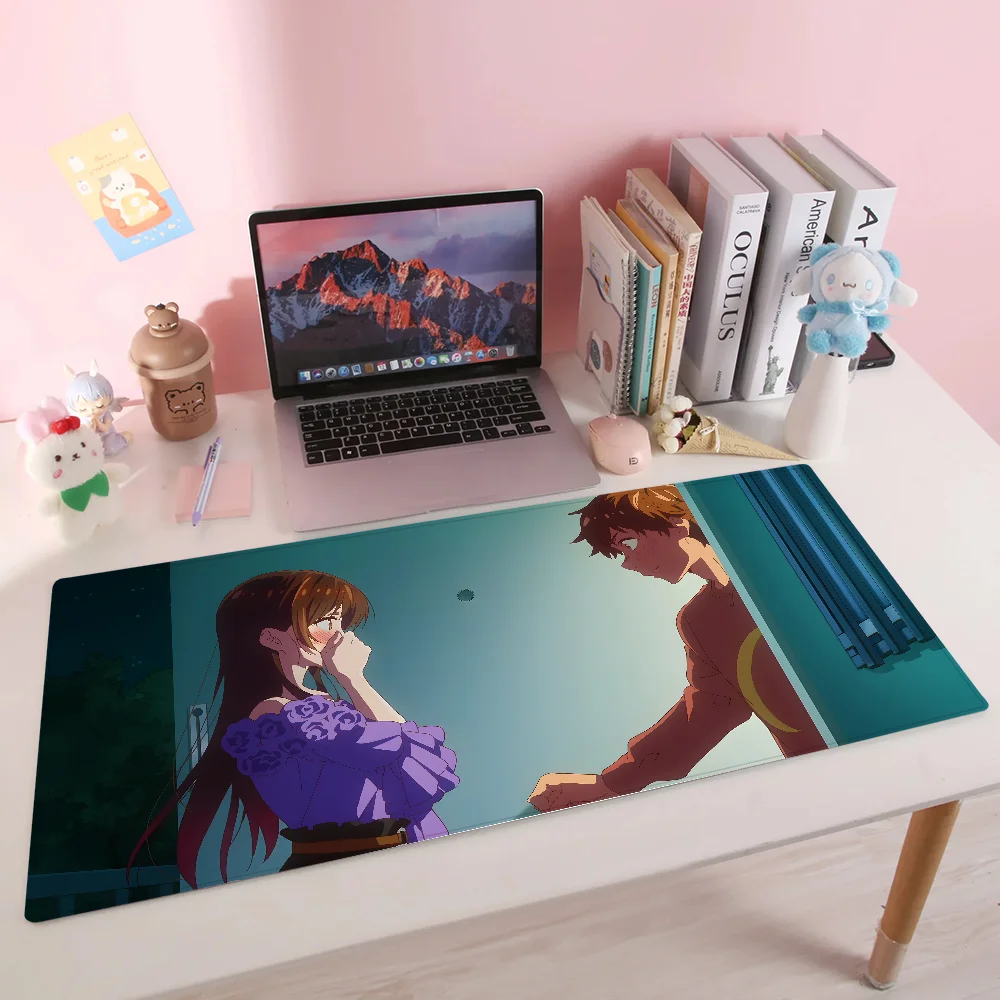 

A Girl And Her Guard Dog Mousepad Mousepad New Arrivals Large Gaming Mousepad L XL XXL Gamer Mouse Pad Size For Keyboards Mat