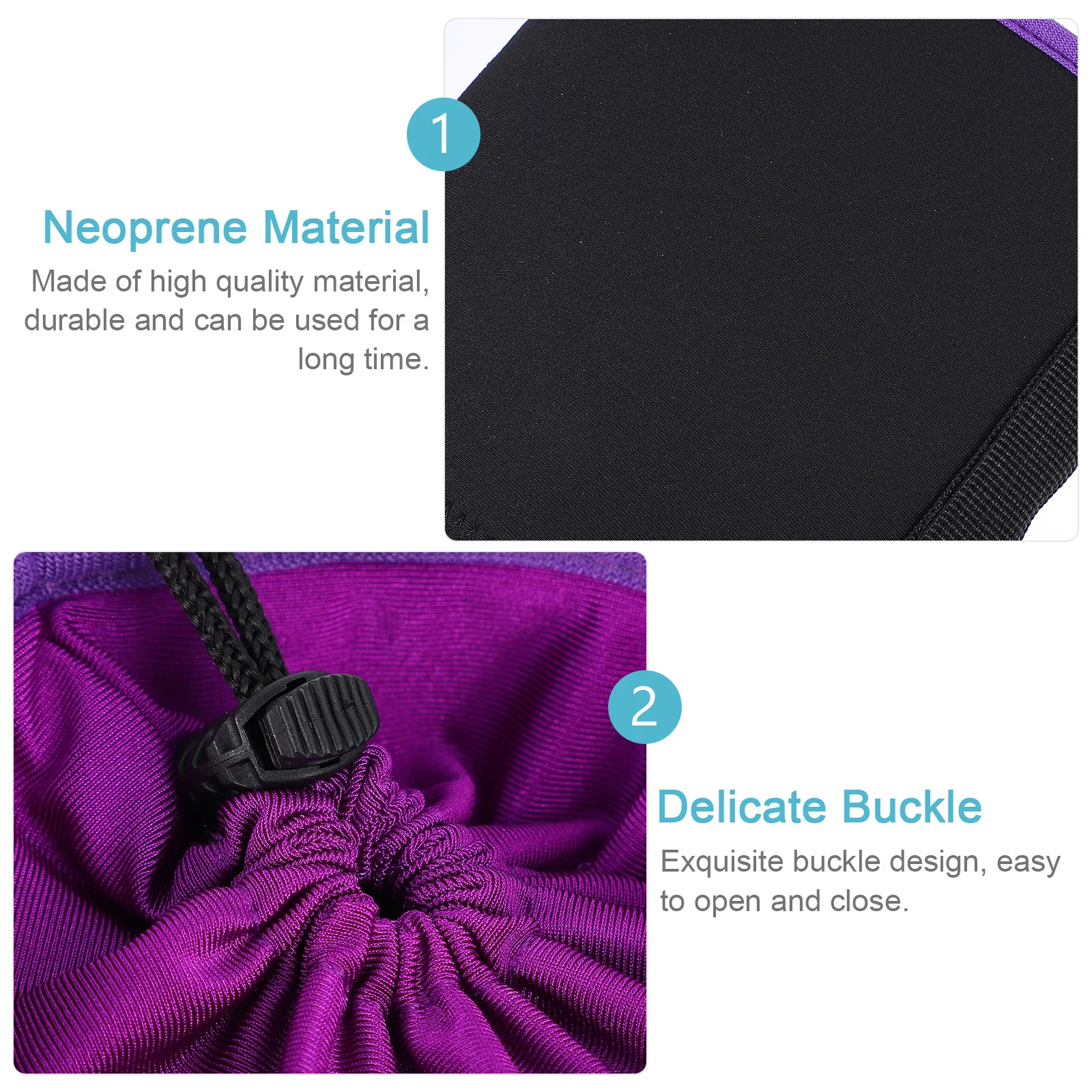 

Neoprene Lens Case Pouch 1 Unit Heavy Duty Water-Resistant Protection for Camera Lens Shockproof Dustproof with Swivel Clip