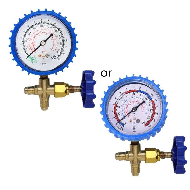 Upgraded Pressures Control Tool Manometer Easy to Use Pressure Gauges Refrigerants Recharges Pressure Gauges set for R22