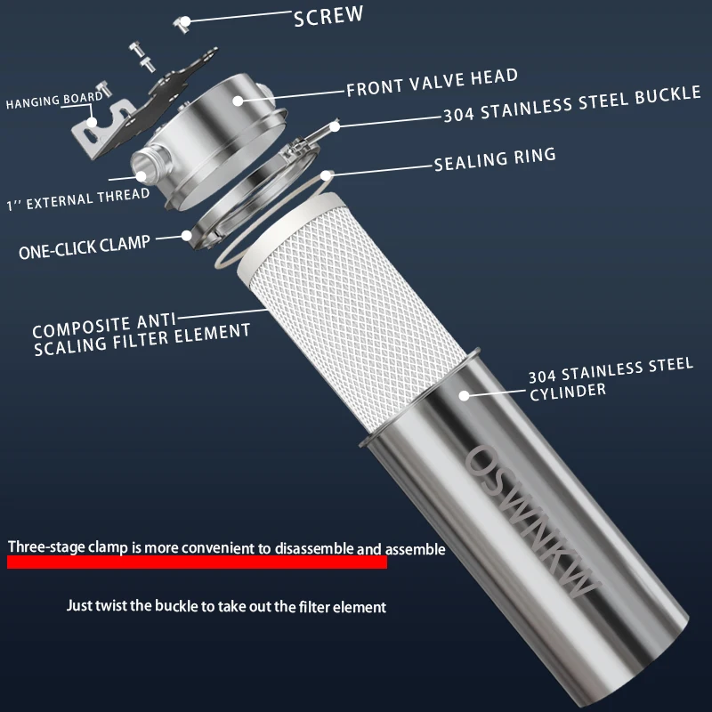 집 전체 체중계 방지 활성탄 워터 필터, 사전 여과, 석회 사전 여과 시스템, 스테인리스 스틸