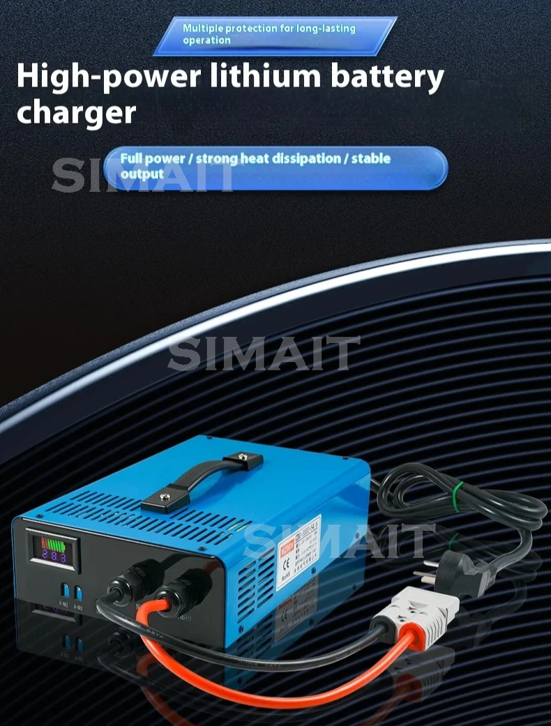 3000W Adjustable battery Charger Lifepo4 lipo li ion 12V 14.6V 24V 36V 48V 96V 58.4V 60V 87.6V 29.2V 20A 50A 60A 80A 100A 200A