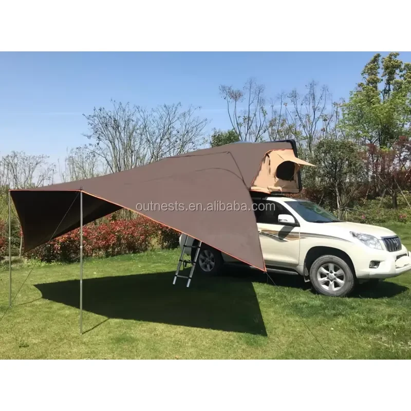 Awning Sun Shelter Auto Canopy Camper Trailer Tent Hard Shell Suv Car Roof Top Tent