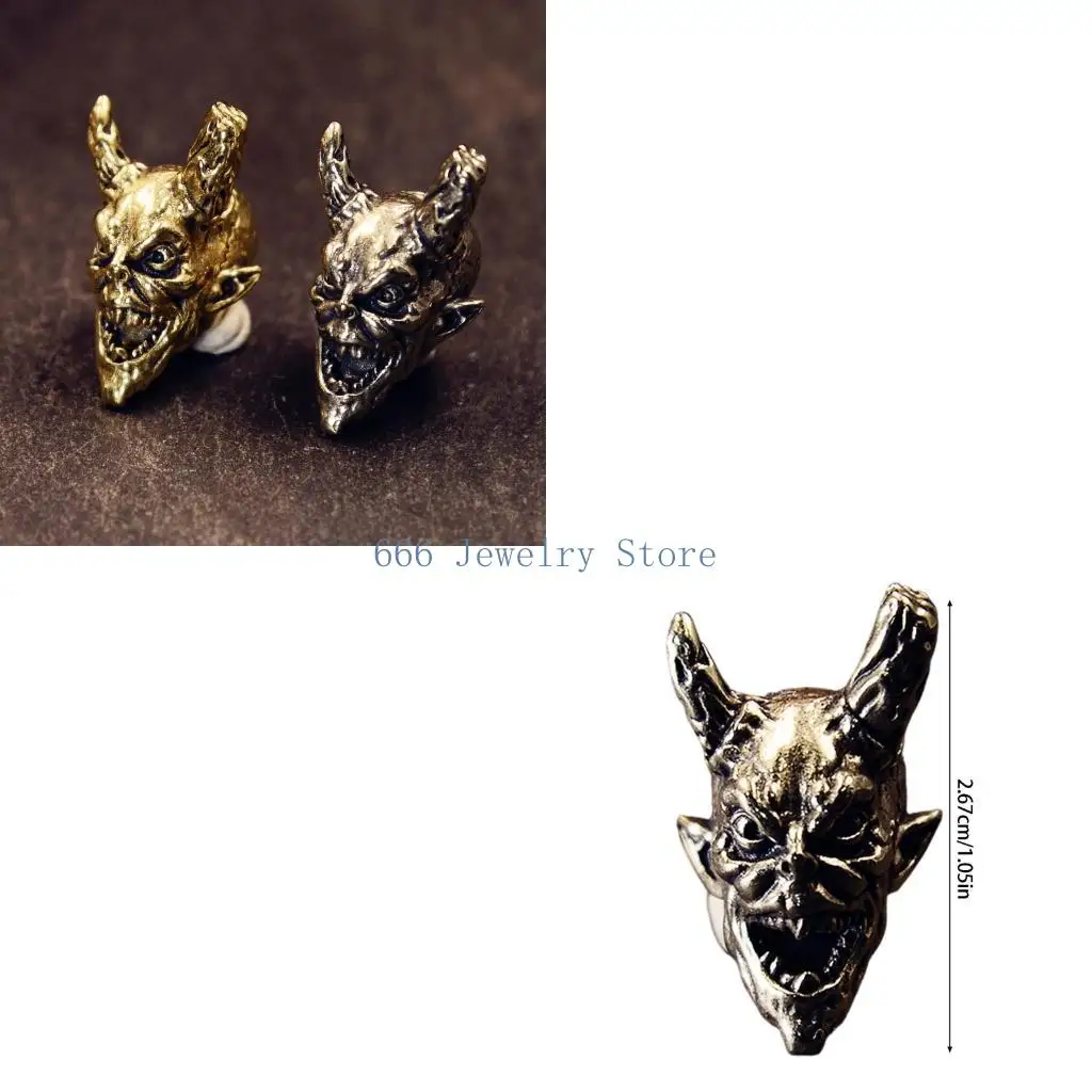 F2TD Unique Broken Antler Devil Pendant Paracord And Jewelry Making