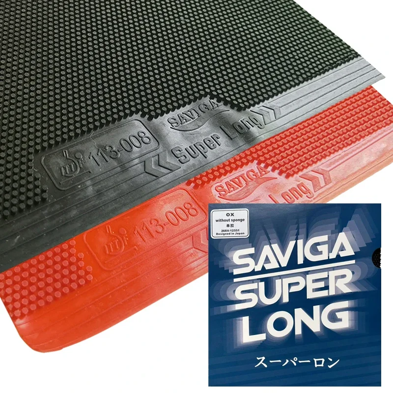 SAVIGA OX Super Long Tischtennis-Gummi, lange Pickel, professionelles Ping-Pong-Gummi ohne Schwamm, Verteidigung, Super Block Monster 77