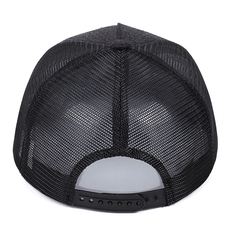 Badge Fashion Snapback Breathable Net Mesh Baseball Cap 2024 New Design Baseball Caps Hip Hop Trucker Hat