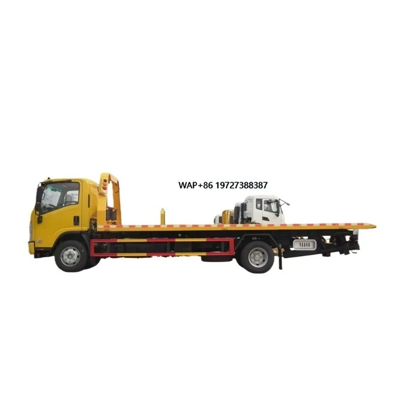 A Rescue Car Trailer with 3001kg Payload 2.4x6.5m Size Capable of Towing Two Trucks
