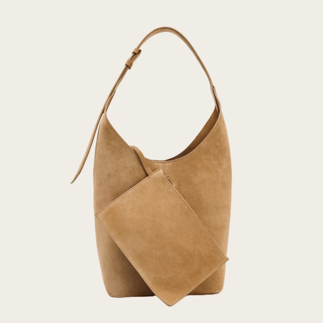 

Женская сумка-ведро из микрофибры, осень-зима 2021, новинка Daliy, сумка через плечо верблюжьего цвета