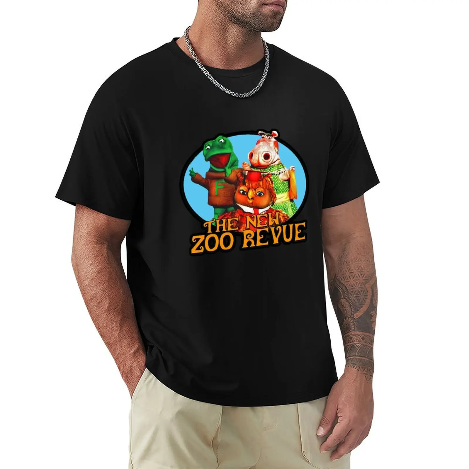 

Retro The New Zoo Revue T-Shirt oversize t-shirts man quick-drying customizeds mens shirts graphic tee