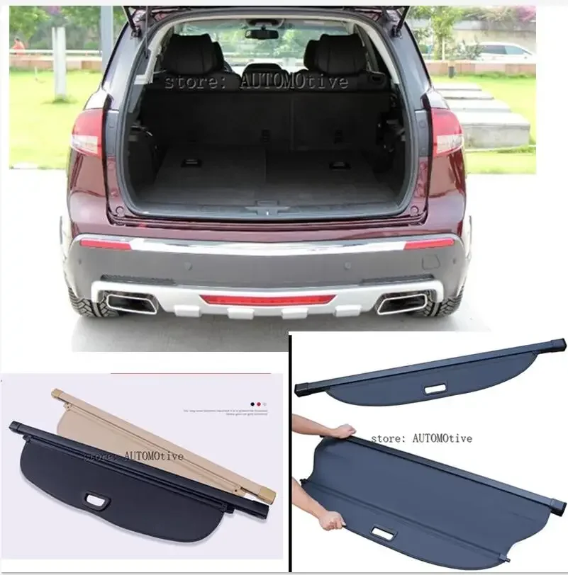 

For Acura MDX 2007-2014 Rear Cargo privacy Cover Trunk Screen Security Shield shade (Black, beige)