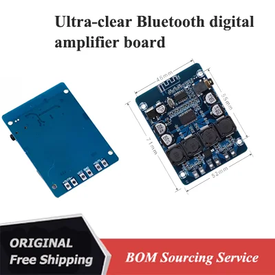 XH-M314 Ultra-clear Bluetooth Digital Power Amplifier Board TPA3118 Dual 45W Audio Amplifier Module AUX Decoding