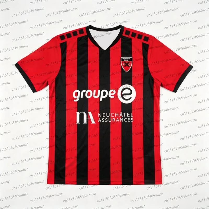 2026 Neuchâtel 3D Printed Football Jersey Men's Summer Quick Drying Breathe Short Sleeved T-shirt Family Matching Clothing