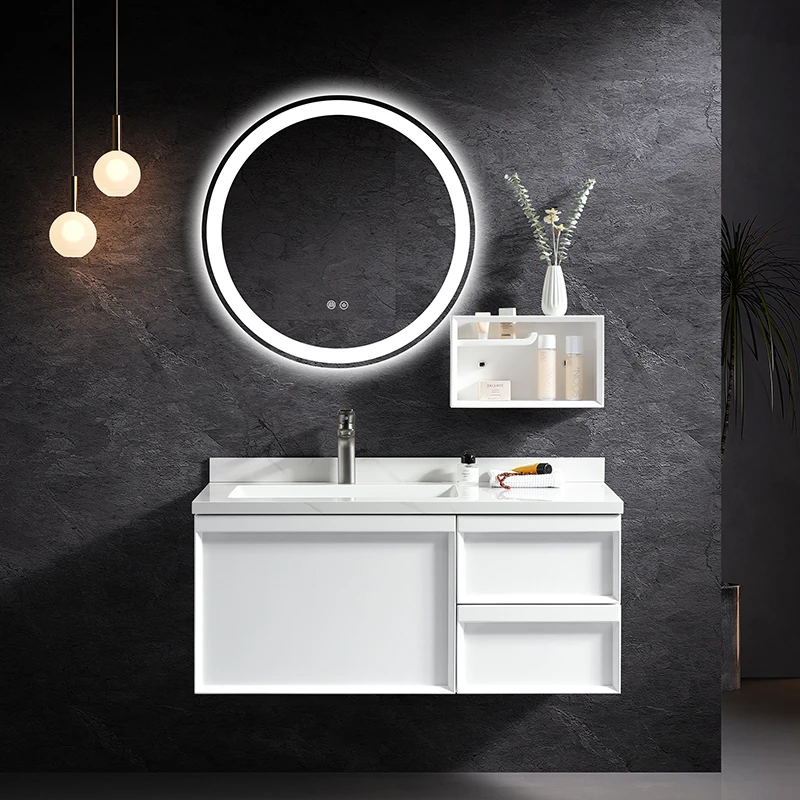 

Washbasin, bathroom, mirror cabinet, smart mirror combination