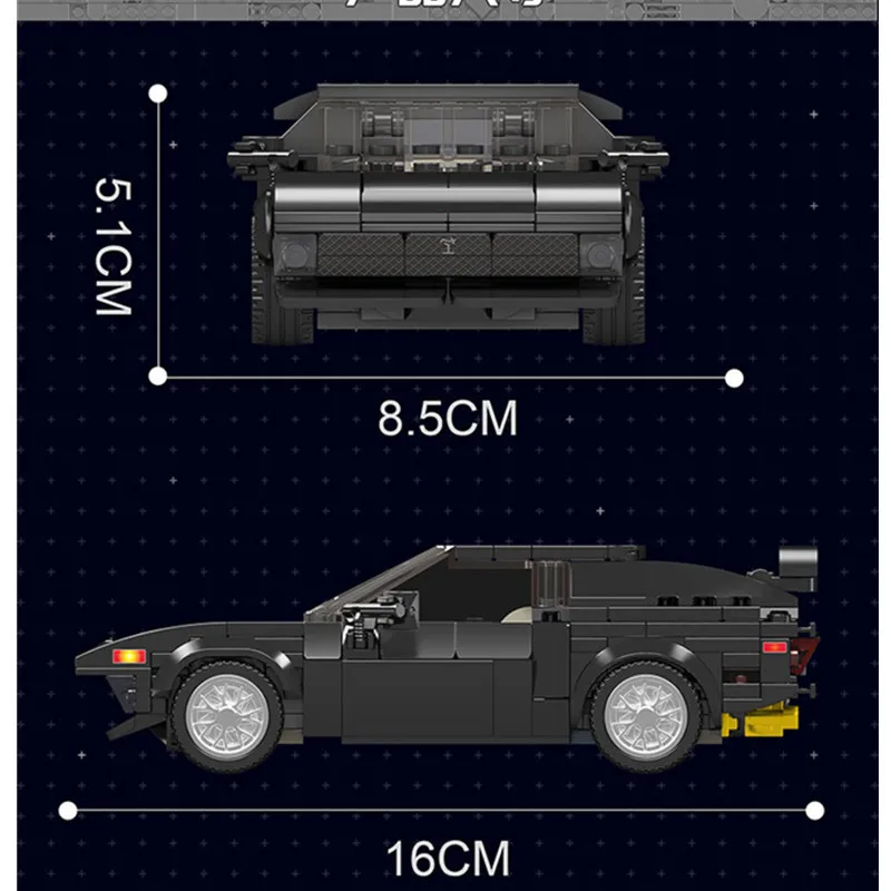 2023 novo moc velocidades champions série G-t-a-s-5-5 famoso supercar corrida carro esportes blocos de construção tijolos kits modelo clássico