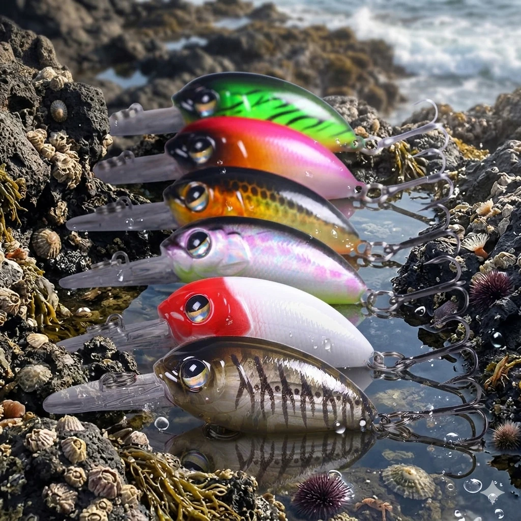 Señuelos Crankbait 6 cm profundidad media para lubina y lucio - imagen 3