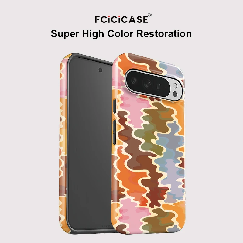 Fcicicase Acrylic Matte Phone Case For Google Pixel 10A 9 10 Pro XL 7A 8A 10 9 Pro 2 in 1 Double-layer Luxury Painting Cover - view 3