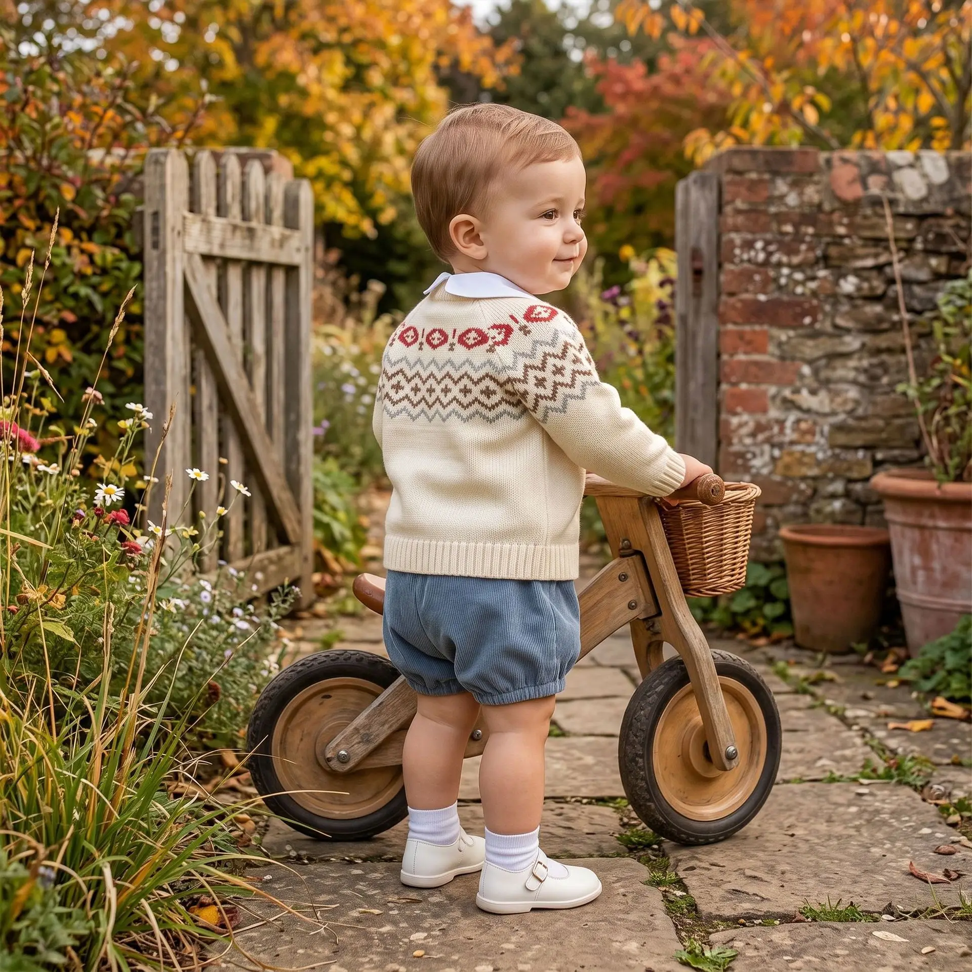 2026 Fall New Fair Beautiful Kids New Cardigan Vintage Stylish Baby Sweater Coat Soft Versatile Korean