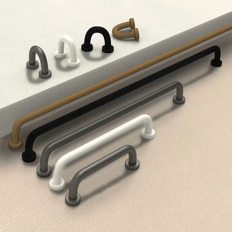 

304 Stainless Steel Kitchen Cabinet Door Handles Simple Black Wardrobe Door Drawer Handles for Furniture