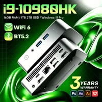intel i9 10980HK/N150 MINI PC 16GB/32GB RAM Windows 11 1TB SSD Gaming Computer Wifi 6 UHD Graphics 1000Mbps Portable PC Desktop