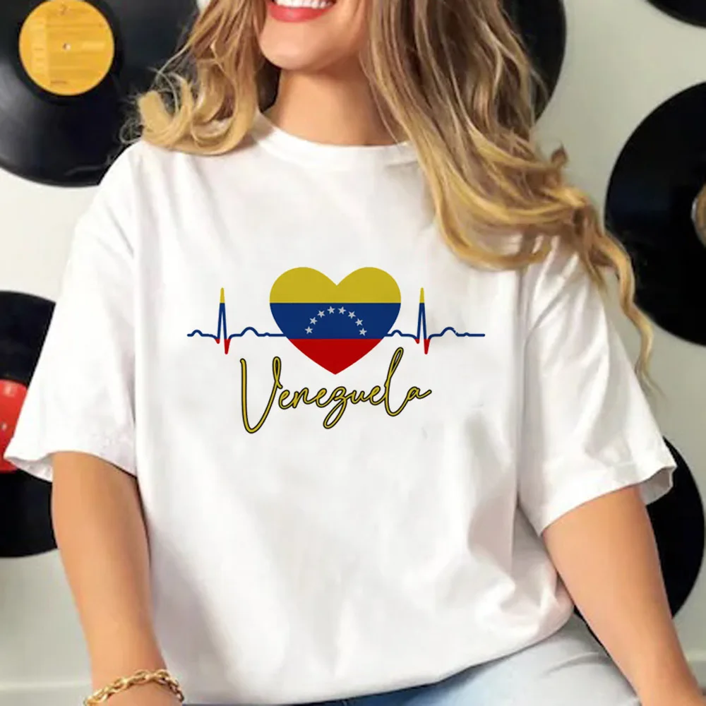 

Venezuela tshirt women Japanese t-shirts female comic designer harajuku clothes